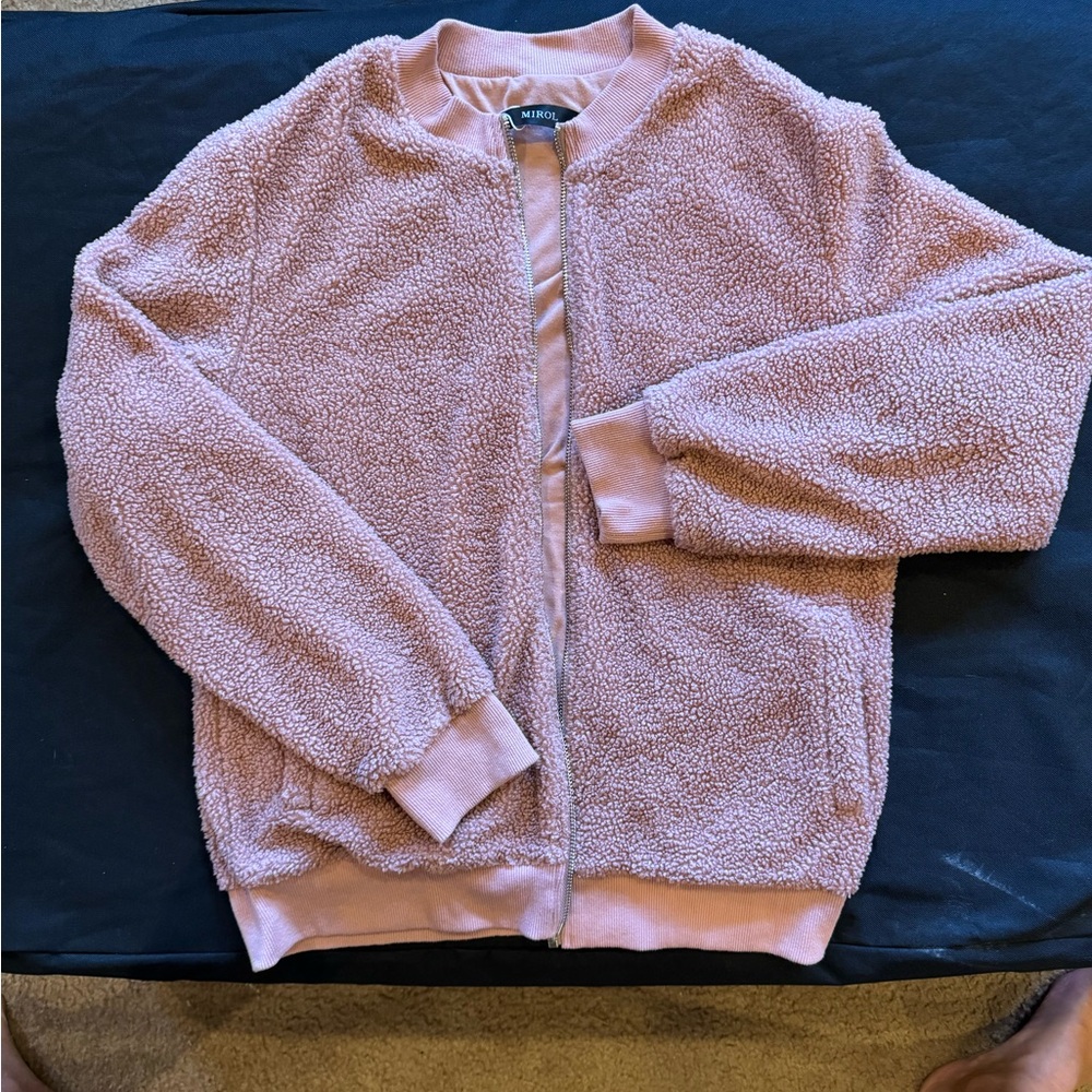 Pink Sherpa Jacket
